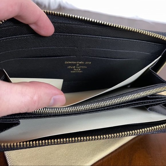 Louis Vuitton Black Sequin Damier Paillettes Zippy Wallet - Picture 9 of 14